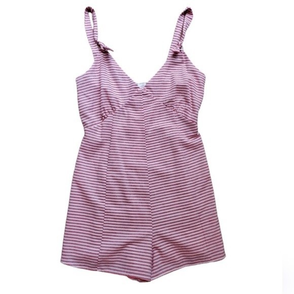 NWT Lovers + Friends × REVOLVE Candace Romper in Cherry Stripe - Picture 6 of 16